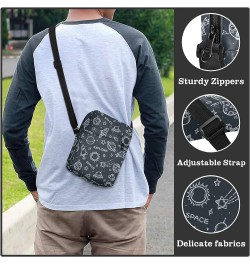 Unisex Crossbody Bag, Camouflage Army with Dinosaurs Durable Sling Side Shoulder bags for men women, One Size Space Planet Ro...