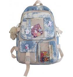 Kawaii ITA Backpack with Cute Accessories and Pins and 2 ITA Windows Spacious Rucksack (Pink) Blue $15.05 Backpacks