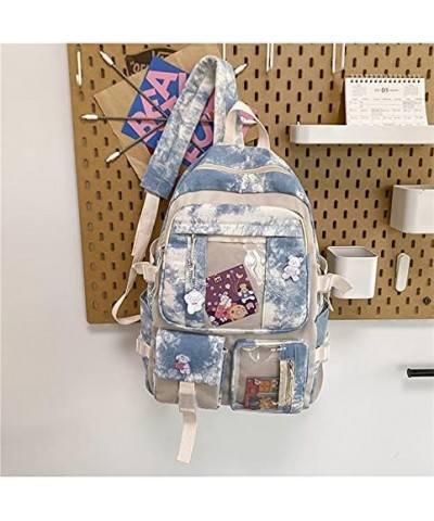 Kawaii ITA Backpack with Cute Accessories and Pins and 2 ITA Windows Spacious Rucksack (Pink) Blue $15.05 Backpacks