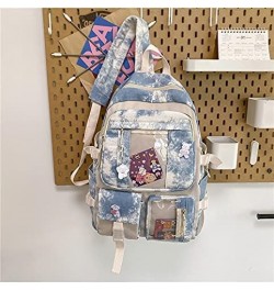 Kawaii ITA Backpack with Cute Accessories and Pins and 2 ITA Windows Spacious Rucksack (Pink) Blue $15.05 Backpacks