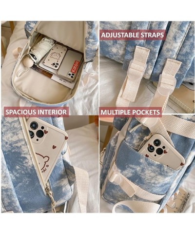 Kawaii ITA Backpack with Cute Accessories and Pins and 2 ITA Windows Spacious Rucksack (Pink) Blue $15.05 Backpacks