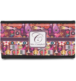 Personalized Abstract Music Leatherette Ladies Wallet $27.68 Wallets