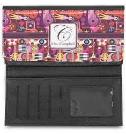 Personalized Abstract Music Leatherette Ladies Wallet $27.68 Wallets