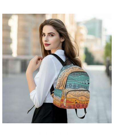 African Ethnic Tribal Backpack for Women Shoulder Bag Lightweight Mini Backpack Casual Daypack Back Pack for Travel Small(11....