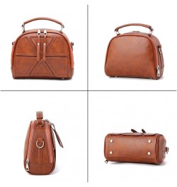 Women Small Purse PU Leather Shoulder Bags Vintage Satchel… Brown $19.29 Totes