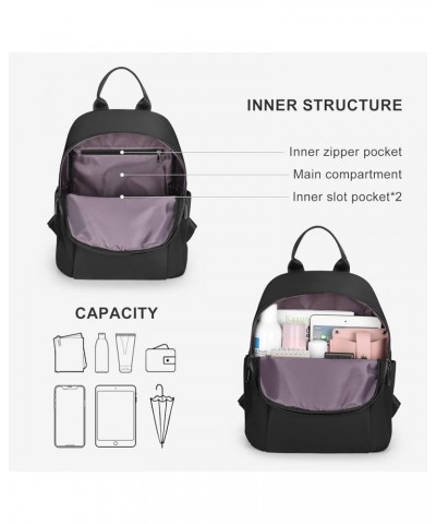 Mini Backpack for Women Nylon Travel Backpack Purse Multi Pockets Anti-Theft Bookbag Ladies Shoulder Bag Small Casual Daypack...