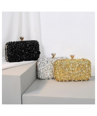 Women Tassels Sequin Clutch Bag Glitter Beaded Sequin Evening Handbags Crystal Vintage Cocktail Party Purse Gold $20.51 Eveni...