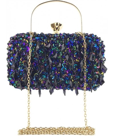 Women Tassels Sequin Clutch Bag Glitter Beaded Sequin Evening Handbags Crystal Vintage Cocktail Party Purse Gold $20.51 Eveni...