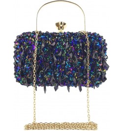 Women Tassels Sequin Clutch Bag Glitter Beaded Sequin Evening Handbags Crystal Vintage Cocktail Party Purse Gold $20.51 Eveni...