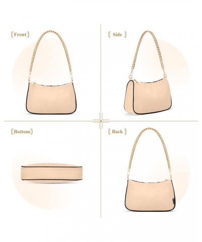 Peach Puff Women Shoulder Bag Mini Purse Peach Puff $13.10 Hobo Bags