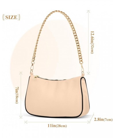 Peach Puff Women Shoulder Bag Mini Purse Peach Puff $13.10 Hobo Bags