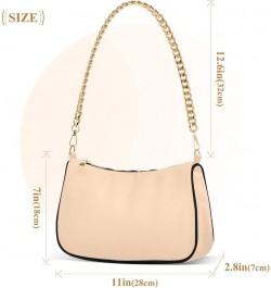 Peach Puff Women Shoulder Bag Mini Purse Peach Puff $13.10 Hobo Bags