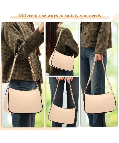 Peach Puff Women Shoulder Bag Mini Purse Peach Puff $13.10 Hobo Bags