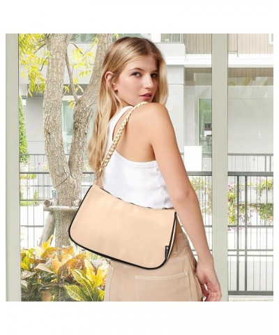 Peach Puff Women Shoulder Bag Mini Purse Peach Puff $13.10 Hobo Bags