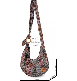 Women's Crossbody Handbags Hippie bag Hobo Bags for Women Shoulder Sling Bag Hippie Tote Bag Hippie Purse White Owl $13.16 Totes