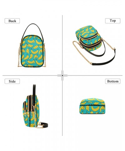 Small Crossbody Bags for Women Banana Pattern Cell Phone Purse Wallet Lightweight Shoulder Handbag for Ladies $15.11 Crossbod...