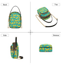 Small Crossbody Bags for Women Banana Pattern Cell Phone Purse Wallet Lightweight Shoulder Handbag for Ladies $15.11 Crossbod...