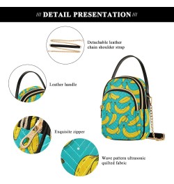 Small Crossbody Bags for Women Banana Pattern Cell Phone Purse Wallet Lightweight Shoulder Handbag for Ladies $15.11 Crossbod...