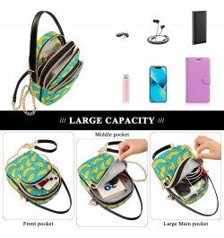 Small Crossbody Bags for Women Banana Pattern Cell Phone Purse Wallet Lightweight Shoulder Handbag for Ladies $15.11 Crossbod...