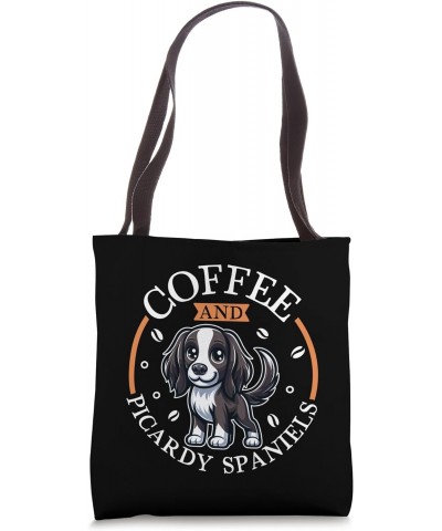 Coffee and Picardy Spaniel Tote Bag $12.30 Totes