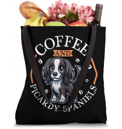 Coffee and Picardy Spaniel Tote Bag $12.30 Totes