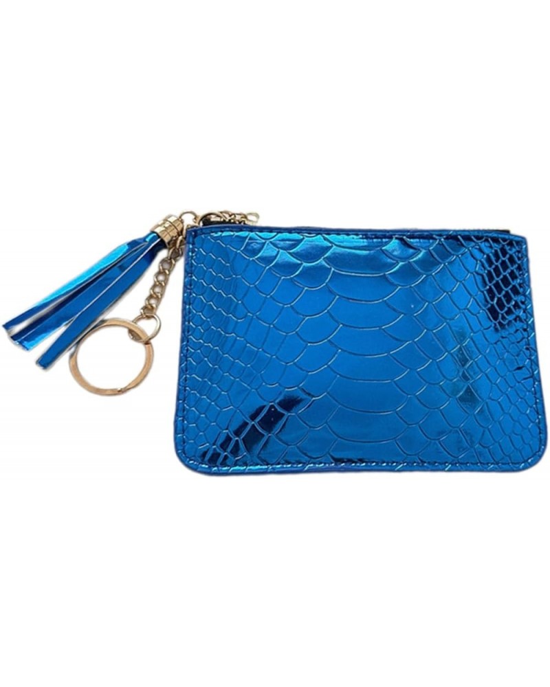 Small Bank Card Holder Short Wallet with Tassels ID Card Holder Change Pouch Card Case Solid Color Purse for Women Bl $14.88 ...