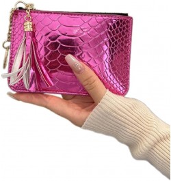 Small Bank Card Holder Short Wallet with Tassels ID Card Holder Change Pouch Card Case Solid Color Purse for Women Bl $14.88 ...