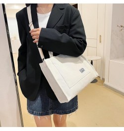 Cute Tote Bag for Women Small Corduroy Satchel Bag Stylish Shoulder Bag Handbag Purse for College Office Travel White $11.39 ...