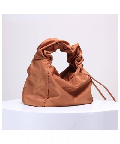 Women's lace Pleated Waterproof Handbag Underarm Bag Brown $12.50 Handbags