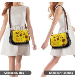 Printed Shoulder Crossbody Bag Leather Hobo Bags Medium Ladies Top Handles Satchels Cute Skull Color7 $24.50 Hobo Bags