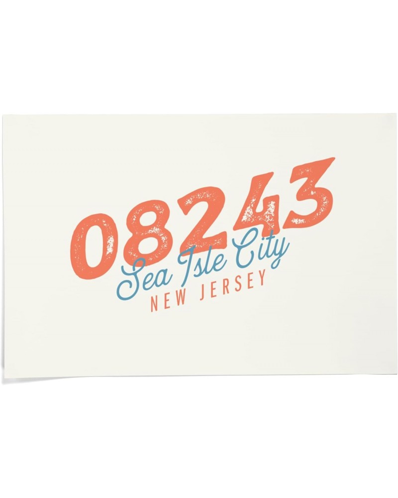 24x36 Inch Giclee Print, Sea Isle City, New Jersey, Zip Code $21.50 Totes