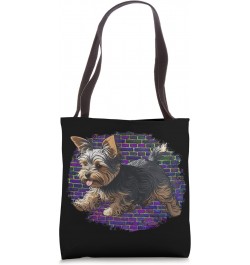 Playful Yorkshire Terrier Dog Pop Art Proud Yorkie Owners Tote Bag $13.53 Totes