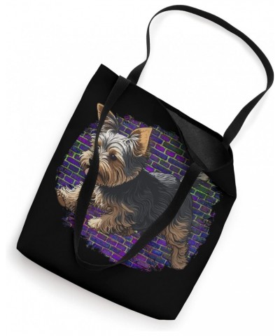 Playful Yorkshire Terrier Dog Pop Art Proud Yorkie Owners Tote Bag $13.53 Totes