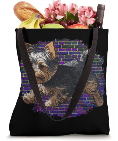 Playful Yorkshire Terrier Dog Pop Art Proud Yorkie Owners Tote Bag $13.53 Totes