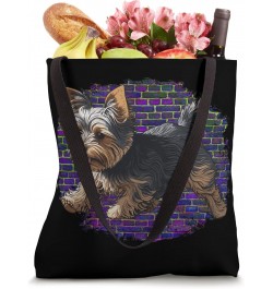 Playful Yorkshire Terrier Dog Pop Art Proud Yorkie Owners Tote Bag $13.53 Totes