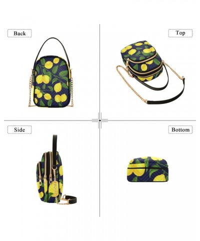 Lemon Leaves Joko lvery Cross Body Purse Chain Crossbody Bags Shoulder Bag Handbag for Work Gifts Women $11.65 Crossbody Bags