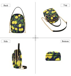 Lemon Leaves Joko lvery Cross Body Purse Chain Crossbody Bags Shoulder Bag Handbag for Work Gifts Women $11.65 Crossbody Bags