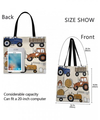 Handbags and Purse Tractors Farmhouse Cars for Women Tote Bag Large Capacity Top Colorful Car Storage Handle Shopper Shoulder...