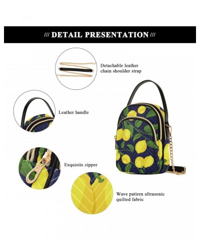 Lemon Leaves Joko lvery Cross Body Purse Chain Crossbody Bags Shoulder Bag Handbag for Work Gifts Women $11.65 Crossbody Bags