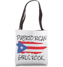 Puerto Rican Girl Flag Puerto Rico Heritage Boricua Pride Tote Bag $9.84 Totes