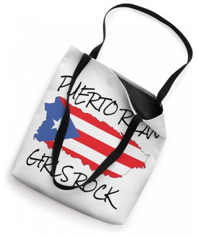 Puerto Rican Girl Flag Puerto Rico Heritage Boricua Pride Tote Bag $9.84 Totes