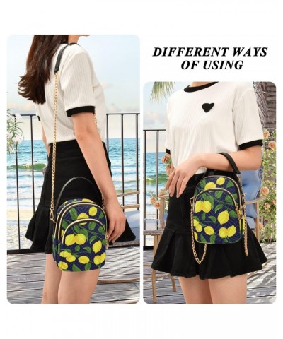 Lemon Leaves Joko lvery Cross Body Purse Chain Crossbody Bags Shoulder Bag Handbag for Work Gifts Women $11.65 Crossbody Bags