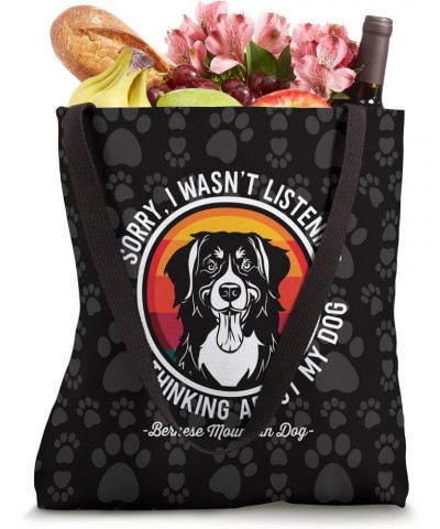 Funny Bernese Mountain Dog Vintage Sunset Tote Bag $9.02 Totes