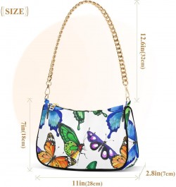 Butterfly Shoulder Bag for Women Crossbody Small Tote Bag Purses Handbag with Zipper Closure for Girls Beach Travel $12.30 Sh...