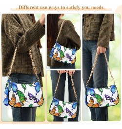 Butterfly Shoulder Bag for Women Crossbody Small Tote Bag Purses Handbag with Zipper Closure for Girls Beach Travel $12.30 Sh...