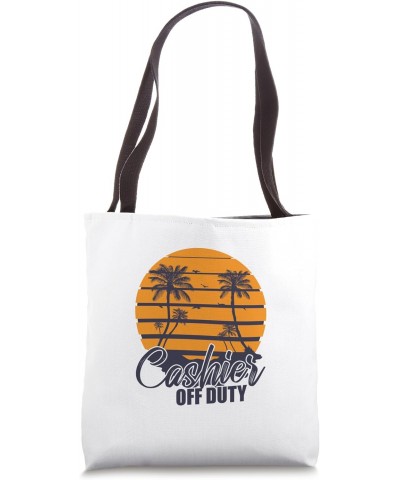 Cashier off duty Salesman Supermarket Tote Bag $11.27 Totes