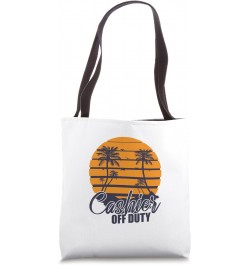 Cashier off duty Salesman Supermarket Tote Bag $11.27 Totes