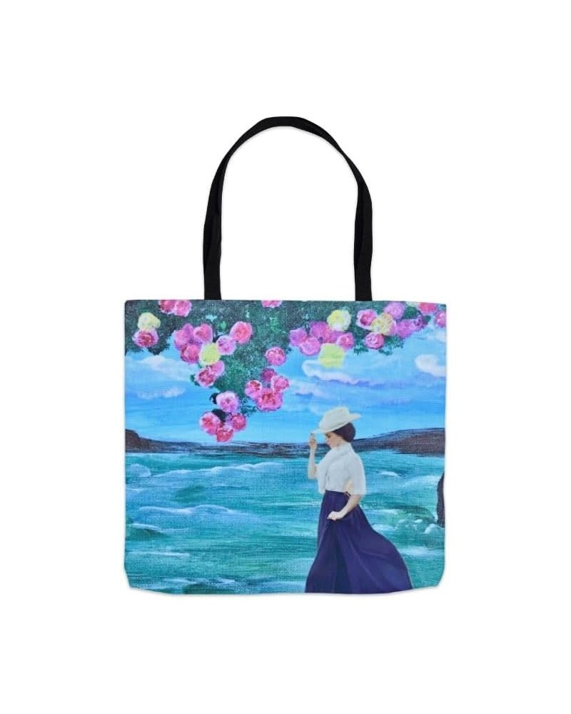 Eco-friendly Summer TOTE Bag, Lady in Fleurs $15.89 Totes