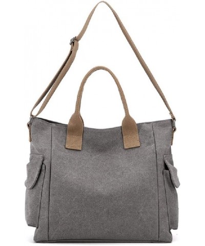 Womens Crossbody Handbags Canvas Shoulder Purse Daily Shopper Satchel Work Bag Travel Purse Top Handle Tote Bag Grey $13.76 C...