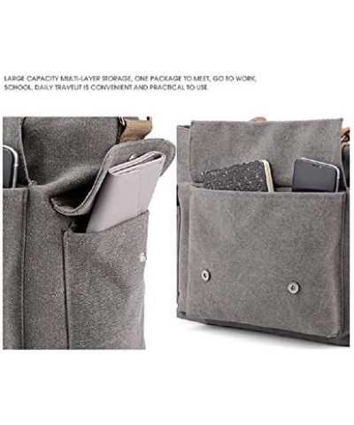 Womens Crossbody Handbags Canvas Shoulder Purse Daily Shopper Satchel Work Bag Travel Purse Top Handle Tote Bag Grey $13.76 C...